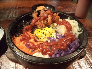 五花肉石锅拌饭