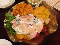 香芒大虾沙律