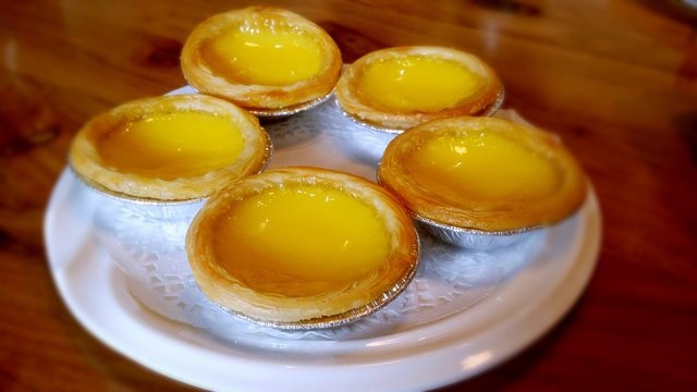 甜品蛋挞。