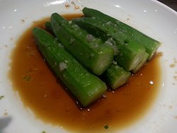 白灼秋葵