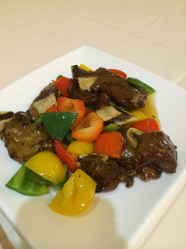 梅子酱炒牛仔骨