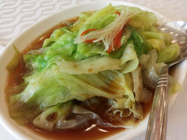 白灼西生菜