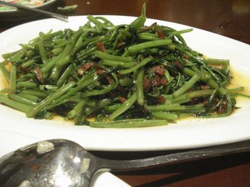 菌菇空心菜