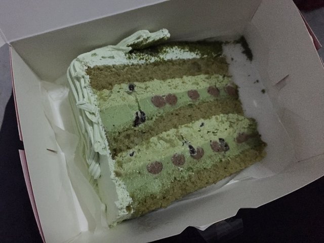 抹茶红豆蛋糕
