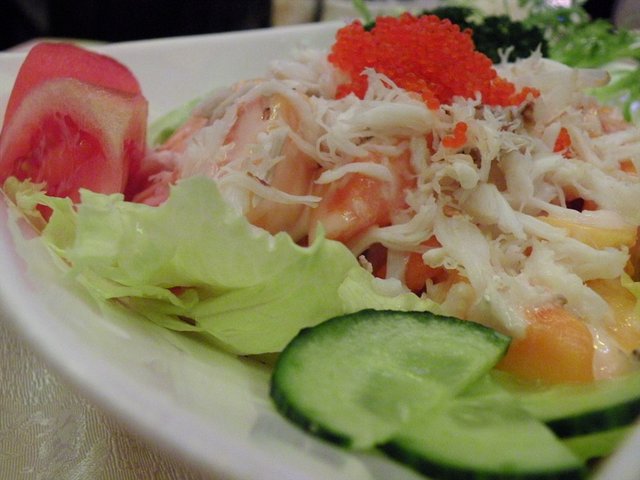 蟹肉木瓜沙律