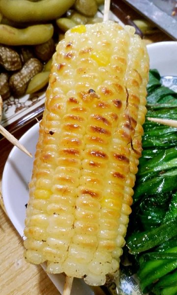 烤玉米