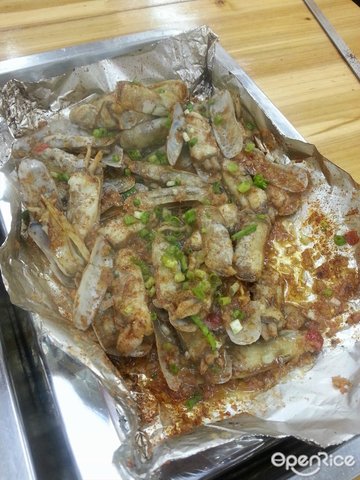 烤蛏子