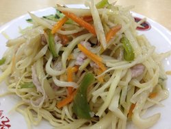 茭白肉丝冷面
