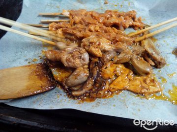烤肉中。。