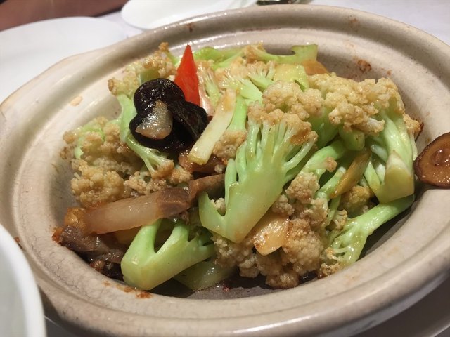 虾米有机菜花煲