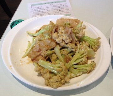 火腿炒花菜