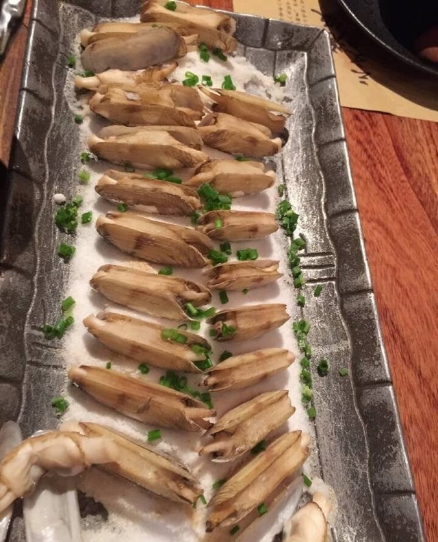 盐烤竹蛏