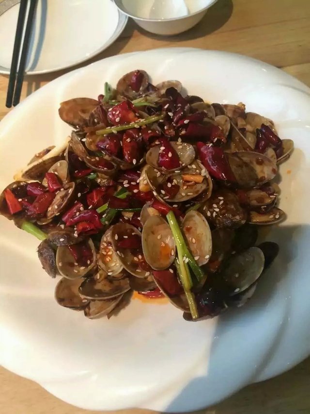 香辣炒花甲