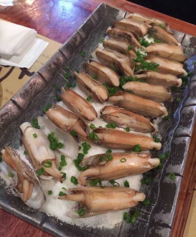 盐烤竹蛏