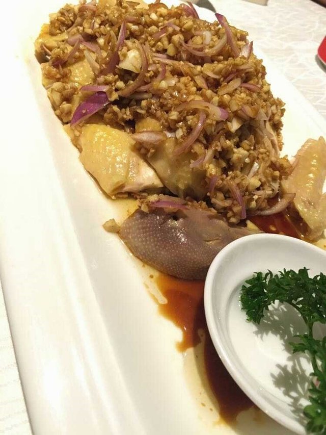 葱油淋鸡