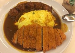 炸猪排蛋包饭