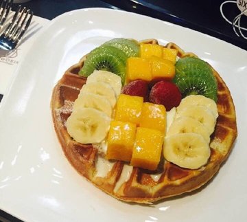 水果华夫饼
