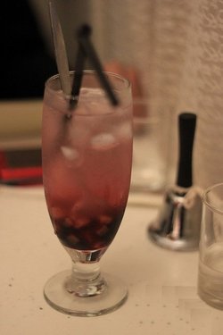 冰镇的蔓越莓果汁