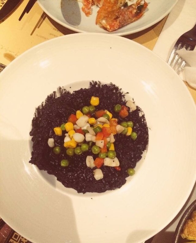 墨鱼汁焗饭