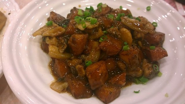 豆豉土猪肉焖金瓜