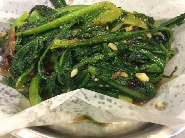 豆豉油墨菜