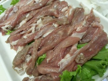 手切羊腿肉