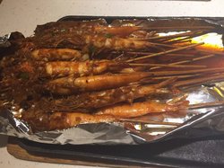 秘制串烧虾