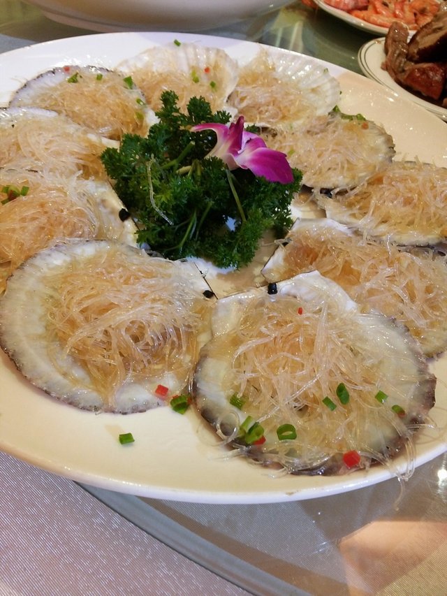 蒜蓉蒸扇贝