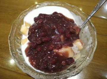 红豆芒果布丁