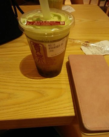 抹茶珍珠奶盖