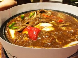 牛肉很嫩很大块，就是黑胡椒的辛辣有点不喜欢。