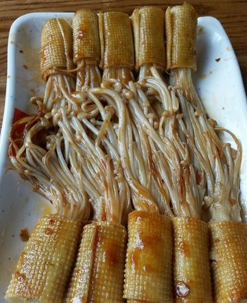 烤豆皮金针菇
