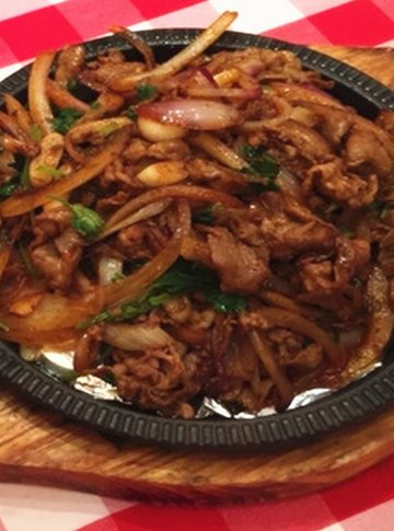 铁板羊肉