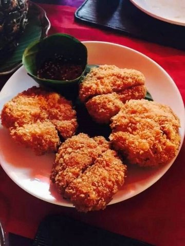 金钱虾饼