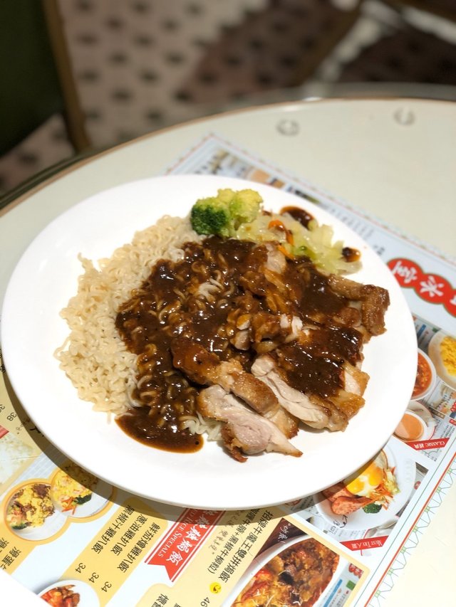 煎鷄扒撈出前一丁