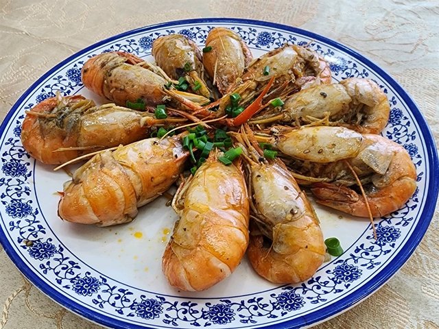 胡椒烤大蝦