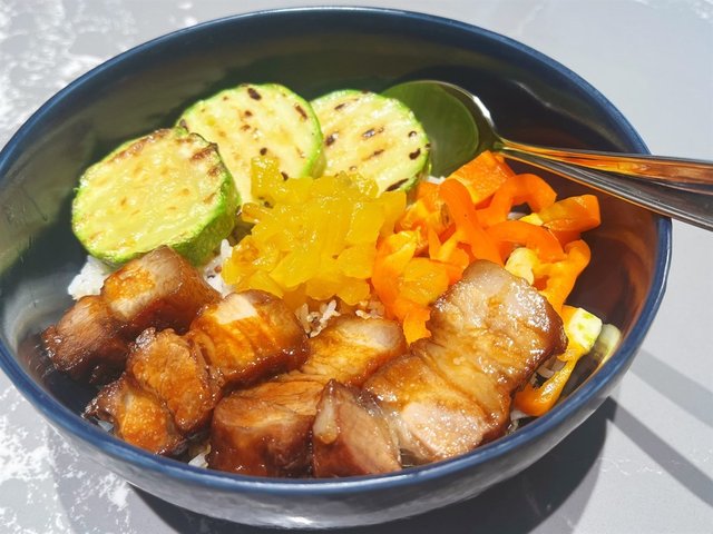 蜜蜜叉燒藜麥飯